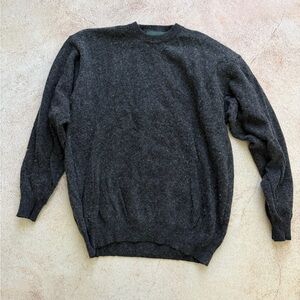 Pull&Bear Men's Dark Charcoal Crewneck Sweater